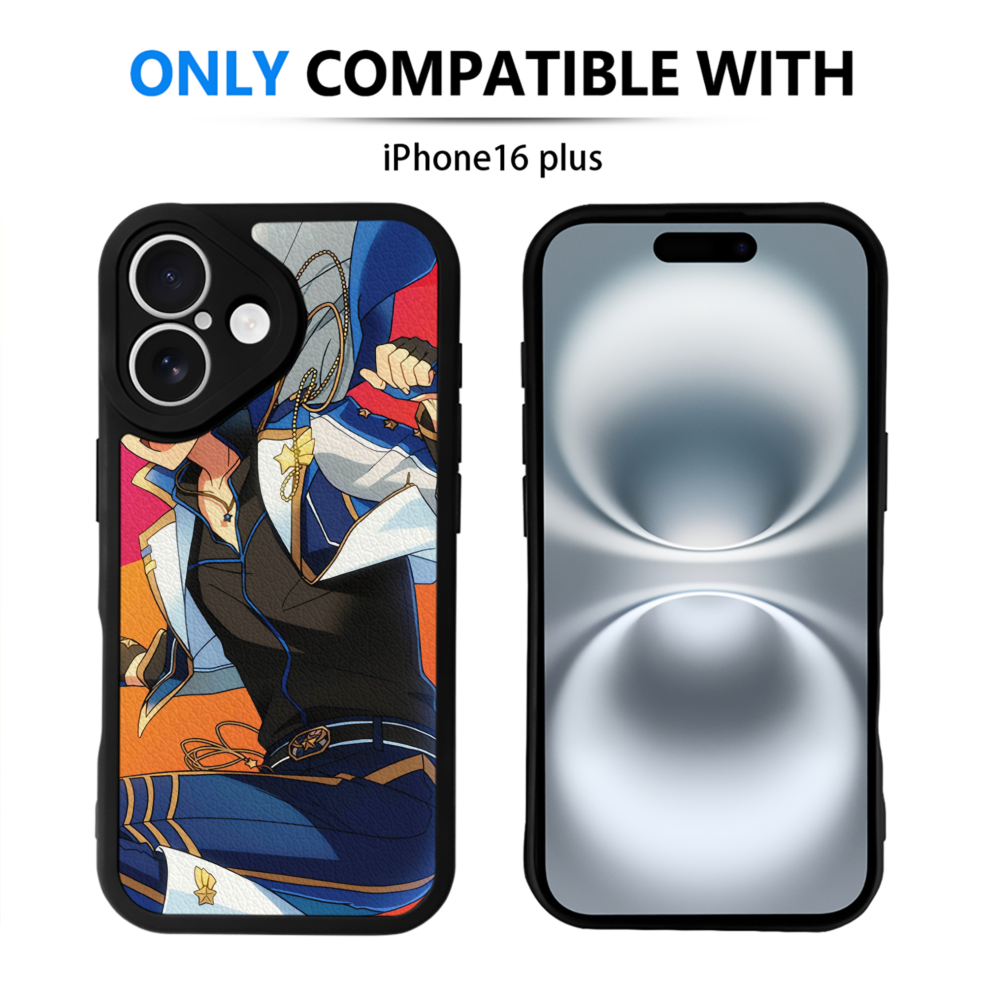 （画像用） あんさんぶるスターズ! Ensemble Stars 【iPhone 16シリーズ対応】シリコンスマホケース（レザー調） 材質：シリコン